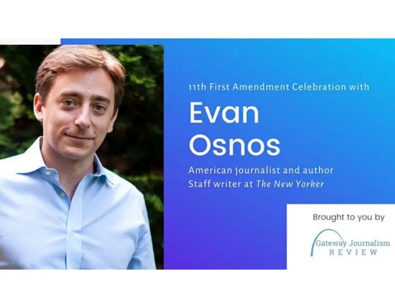First Amendment Celebration with Evan Osnos Pulitzer Center